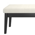 thumbnail image 6 of WHI 401-595CM 48 x 16.50 x 17.50 in. Pebble Bench in Cream & Black, 6 of 8