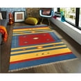 thumbnail image 2 of Pasargad Home  Anatolian Kilim Hand-Woven Cotton Area Rug 6' Square Latex Free Cotton Geometric 6' Square Classic,Modern & Contemporary, 2 of 5