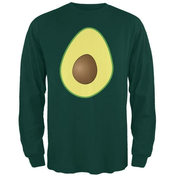 Old Glory Mens Halloween Avocado Costume Long Sleeve Graphic T Shirt