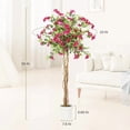 thumbnail image 3 of Qinaqin 5FT Artificial Bougainvillea Tree con Madera Trunk y Rosa Flowers para Indoor Outdoor Use, 3 of 6
