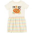 thumbnail image 3 of Inktastic I'm Three Pizza Birthday Party Girls Toddler Dress, 3 of 5