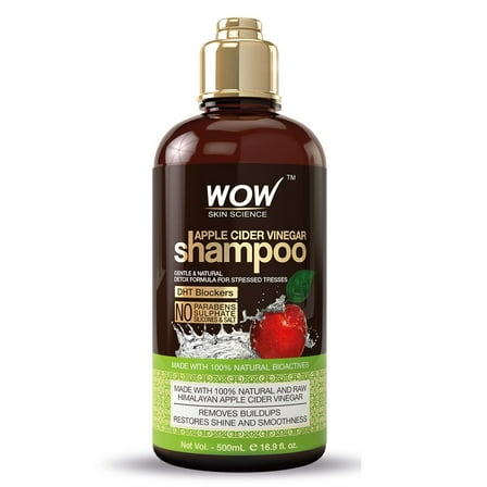 WOW Apple Cider Vinegar Shampoo - Sulfate and Paraben Free for All Hair Types - 500ml