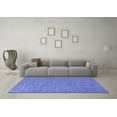 thumbnail image 3 of Ahgly Company Indoor Square Oriental Blue Industrial Area Rugs, 8' Square, 3 of 4