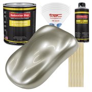 Restoration Shop - Galaxy Silver Metallic Acrylic Enamel Auto Paint, Complete Gallon Paint Kit, Single Stage High Gloss