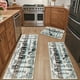 thumbnail image 1 of MeyJey Juego de Tapetes de Cocina Estilo Rústico de 3 Piezas - Antideslizantes, Lavables a Máquina, Tapetes de Piso de Pelo Bajo Mats, Tapetes Repelentes Al Agua para Cocina, Teal/Castaño/beige, 1 of 13