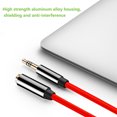 thumbnail image 2 of Kearding Cable auxiliar de 3 metros, Cable de extensión de Audio de 3,5mm, Cable de auriculares a para altavoz de coche, Cable de teléfono Cables de audio/vídeo negro rojo, 2 of 6