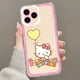 thumbnail image 1 of Funda de teléfono de dibujos animados Kawaii k-kitty h-hello, carcasa transparente para iPhone 13 14 Mini 11 12 Pro Max qiuyongming unisex, 1 of 2