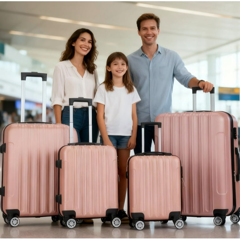 Walmart Black Friday Deals 2025 - Zimtown 4 Piece Luggage Set, ABS