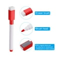 thumbnail image 4 of Uxcell Dry Erase Marker Pens Magnetic 8 Colors Ink Low Odor Whiteboard with Eraser Cap, 24Pcs, 4 of 6