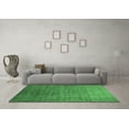 thumbnail image 3 of Ahgly Company Indoor Square Oriental Emerald Green Industrial Area Rugs, 7' Square, 3 of 4