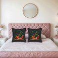 thumbnail image 2 of Set of 2 18x18in Throw Pillow Covers - Cozy Christmas Design with Red and Gold Ornaments Perfect for Couch Bed or Car Decor, 2 of 8
