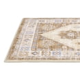 thumbnail image 6 of MeyJey Oriental Indoor Area Rug 3'x5' Non-Slip Machine Washable Vintage Distressed Floor Carpet for Living Room Bedroom Dining Kitchen Hallway, Beige/Brown, 6 of 15