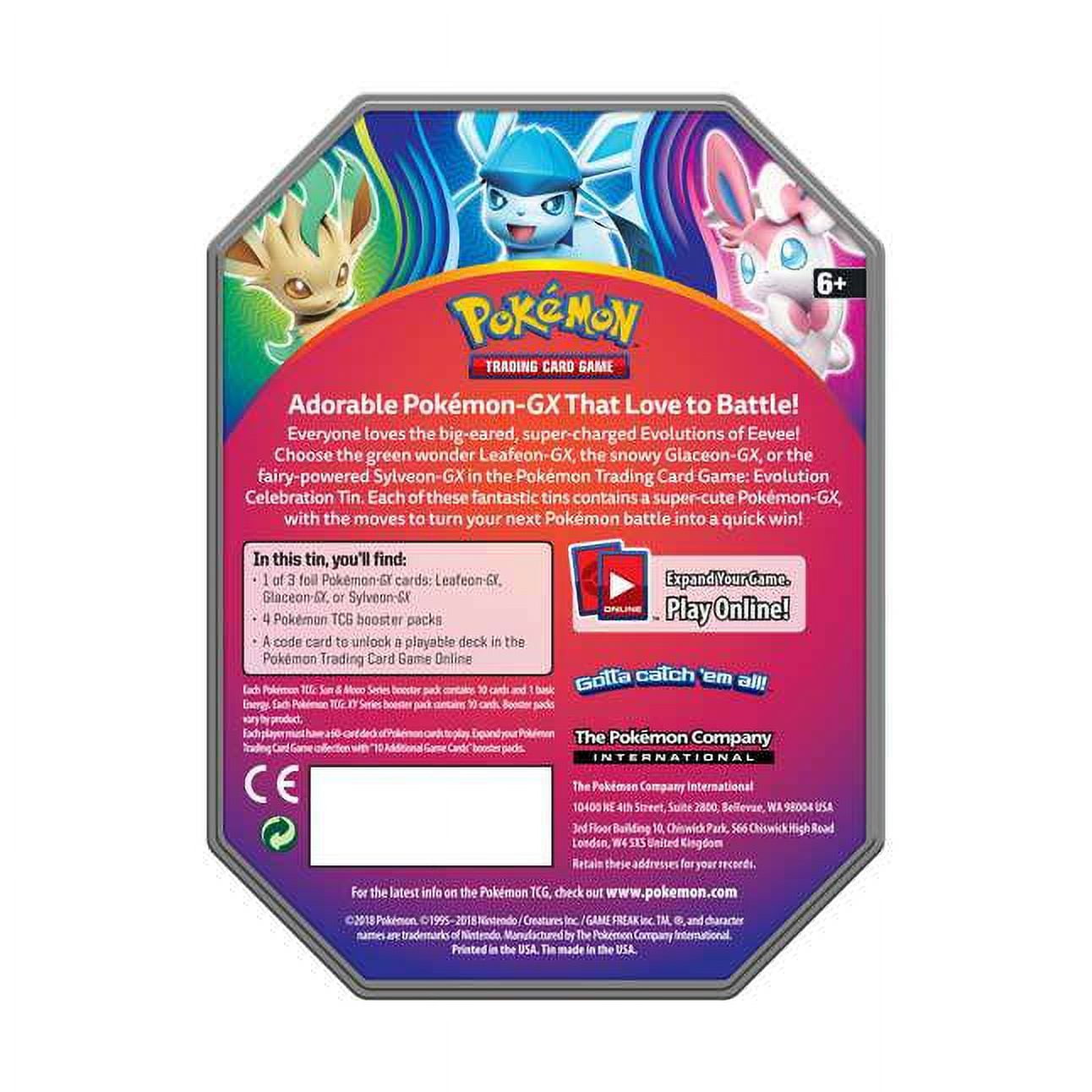 Pokemon Evolution Celebration Glaceon-GX Collector Tin