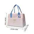 thumbnail image 2 of Giunmcul Holiday Lunch Box Handbag Insulation Bag Refrigerated Bag Aluminum Foil Thickened Lunch Box Bag Office Worker with Lunch Bag, 2 of 4