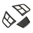 thumbnail image 2 of 3Pcs/Set Carbon Fiber Steering Wheel Sticker Trim Cover Car Interior Decor Fits for 3 Series (E90) 2005-2012, 2 of 7