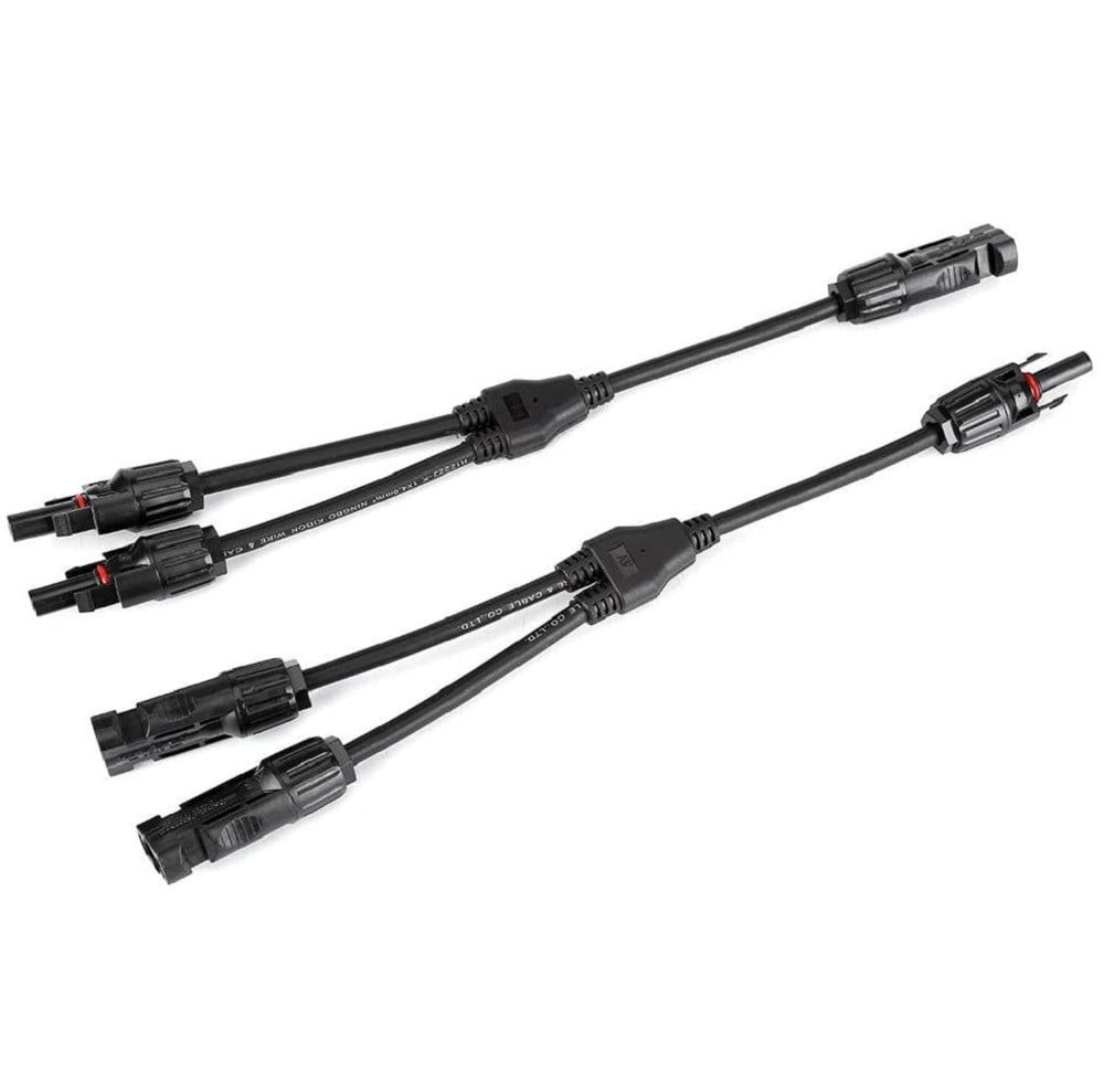 Solar Panel PV Cable DC Rated 2.5mm² 4mm² 6mm² Connector Crimp Wire Red & Black 