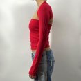 thumbnail image 3 of Conjunto de prendas de punto de 2 piezas para mujer Elegante cárdigan sin tirantes para mujer Traje de vacaciones FLhrweasw Nuevo, 3 of 7