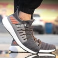 thumbnail image 5 of Men's Steel Toe Safety Work Shoes Indestructible Air Mesh Breathable Safety Sneakers Anti-smashing Protective Boots, 5 of 5