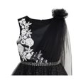 thumbnail image 4 of Girls Dress Black Sparkling Tulle Lace Party Prom Gown 6, 4 of 6