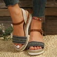 thumbnail image 5 of Maoxin Women's Sandals Fashion Casual Summer New Style Fish Mouth Wedge Heel Thick Bottom Sandals Ladies Sandals Black 40, 5 of 8