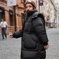 thumbnail image 2 of DJDLJWCJ Girls Parka Coat Winter Windproof Thicken Warm Quilted Down Jacket Girls Puffer Jacket Black Size 11, 2 of 9