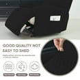 thumbnail image 5 of Y YUNHSOM Stretch Recliner Chair Covers, Recliner Sofa Slipcovers Stripe Jacquard Recliner Couch Covers Furniture Protector Covers for Pet Kid (1 Seater, Black), 5 of 9