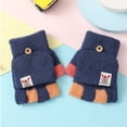 thumbnail image 2 of Outfmvch Riding Gloves Wool Gloves Driving Gloves Gloves Winter Christmas Gifts Fingerless Gloves Winter Gloves Z Navy One Size, 2 of 4