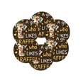 thumbnail image 7 of 15 Inch Round Placemats Set of 6, Brown Giraffe Non Slip Heat Insulation PP Table Mats, Love Heart Spring Floral Botanical Washable Place Mats for Kitchen Dining Party Table Decor, 7 of 7