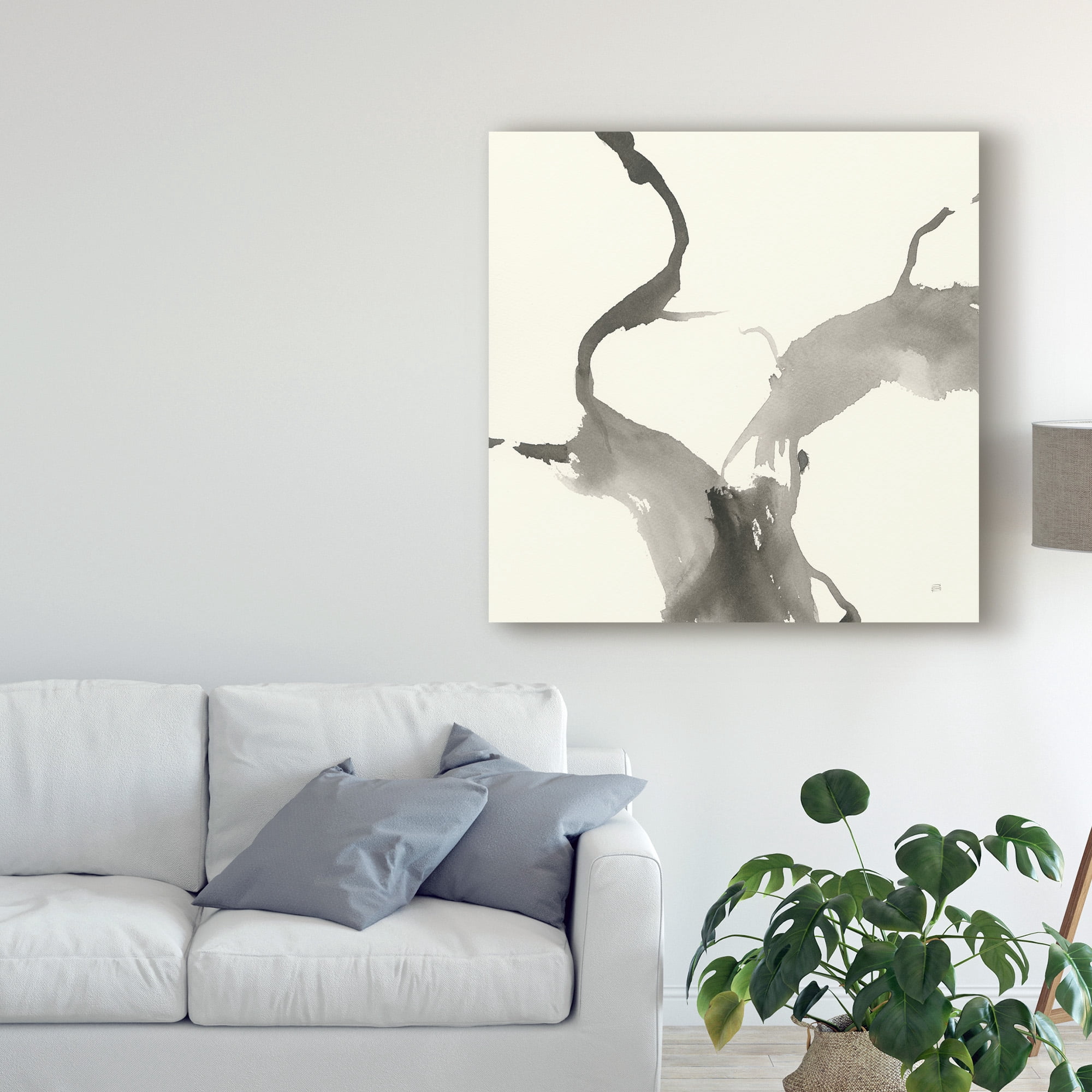 Trademark Fine Art 'Gesture I BW' Canvas Art by Chris Paschke