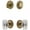 Vintage Brass, variant on Grandeur 828994 Circulaire Solid Brass Single Cylinder Keyed Entry Knobset And Deadbolt