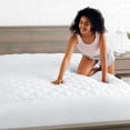 thumbnail image 3 of Bare Home Quilted Fitted Mattress Pad, Split Head Flex King,, 3 of 6