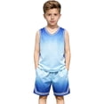 thumbnail image 6 of Tiijoy Boys Athletic Tracksuit Sports Outfits Gradient Tank Top Shorts Set, Sizes 3-4, 6 of 7