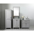 thumbnail image 6 of Elegant Kitchen and Bath 20 Inch Wide Bathroom Linen Storage Freestanding Cabinet In Grey, 6 of 14