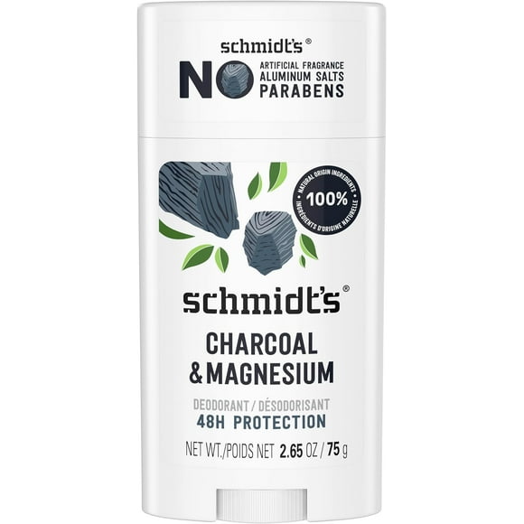 Charcoal + Magnesium, 75 g - Natural Deodorant for Women and Men
