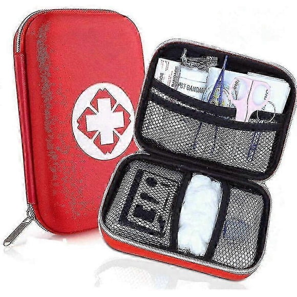 2023 New First Aid Kit, Mini Medical Box, Complete For Car, Travel, Office, Hiking, Sports, Home, Business (red)
