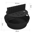 thumbnail image 4 of YAOMOBB Heat Resistant Fryer Mat Non Stick Silicone Fryer Pot High Temperature Resistant and Foldable with Handle for Even Heat Distribution, 4 of 6