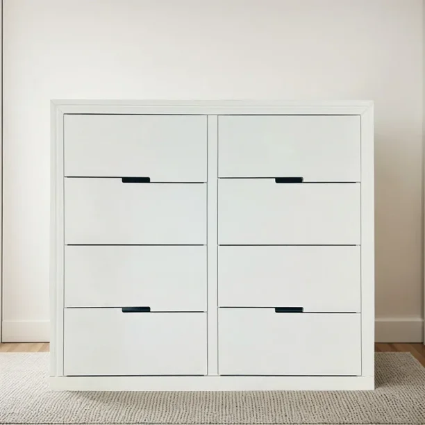 Cajonera Con 8 Cajones Mueble Organizador Cómoda Guardarropa Blanco Jade Reinicia 21 Muebles