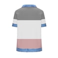 thumbnail image 5 of Olyvenn Short Sleeve Shirts for Women Womens Tops T-shirts with Geometric Print and Casual Fit Everyday Wear Pink S, 5 of 5
