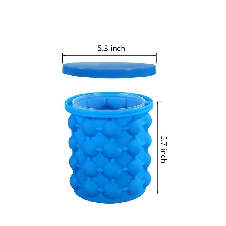 Large Ice Cube Maker Genie Silicone Wine Ice Bucket Big Ice Cube