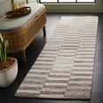 thumbnail image 2 of SAFAVIEH Ebony Nevaeh Geometric Striped Runner Rug, Beige/Ivory, 2'3" x 8', 2 of 7