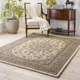 thumbnail image 3 of Well Woven Sultan Medallion Ivory Blue Oriental Area Rug 5'3" x 7'3", 3 of 9