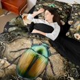 thumbnail image 4 of Castle Fairy Gradient Scarab Bedding Comforter Set,Vintage Vine Flowers Full Bedding Set, 4 of 8
