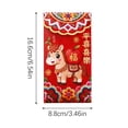 thumbnail image 3 of Enveloppes de Célébration Rouges Embossées 3D pour Occasions Festives, Anniversaire, Mariage et Jours Fériés, Paquets 6 Pcs, 3 of 7