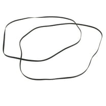 Black Rubber Turntable Belt for Phonograph Record Player Replacement with Good Elasticity 2pcs