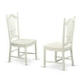 thumbnail image 4 of East West Furniture Capri 5-piece Wood Dining Room Set in Linen White, 4 of 6