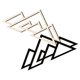 thumbnail image 2 of Unique Wall Decor Mountain Shaped Wood Panel Indoor Space 42.00X18.50X0.30CM Wall Decoration 2Pcs, 2 of 5