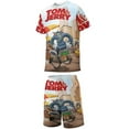 thumbnail image 3 of Tom And Jerry Boys Girls Short Sleeve Mesh T-Shirt And Shorts Outfit Set Summer Clothes Set for Kids, 3 of 8