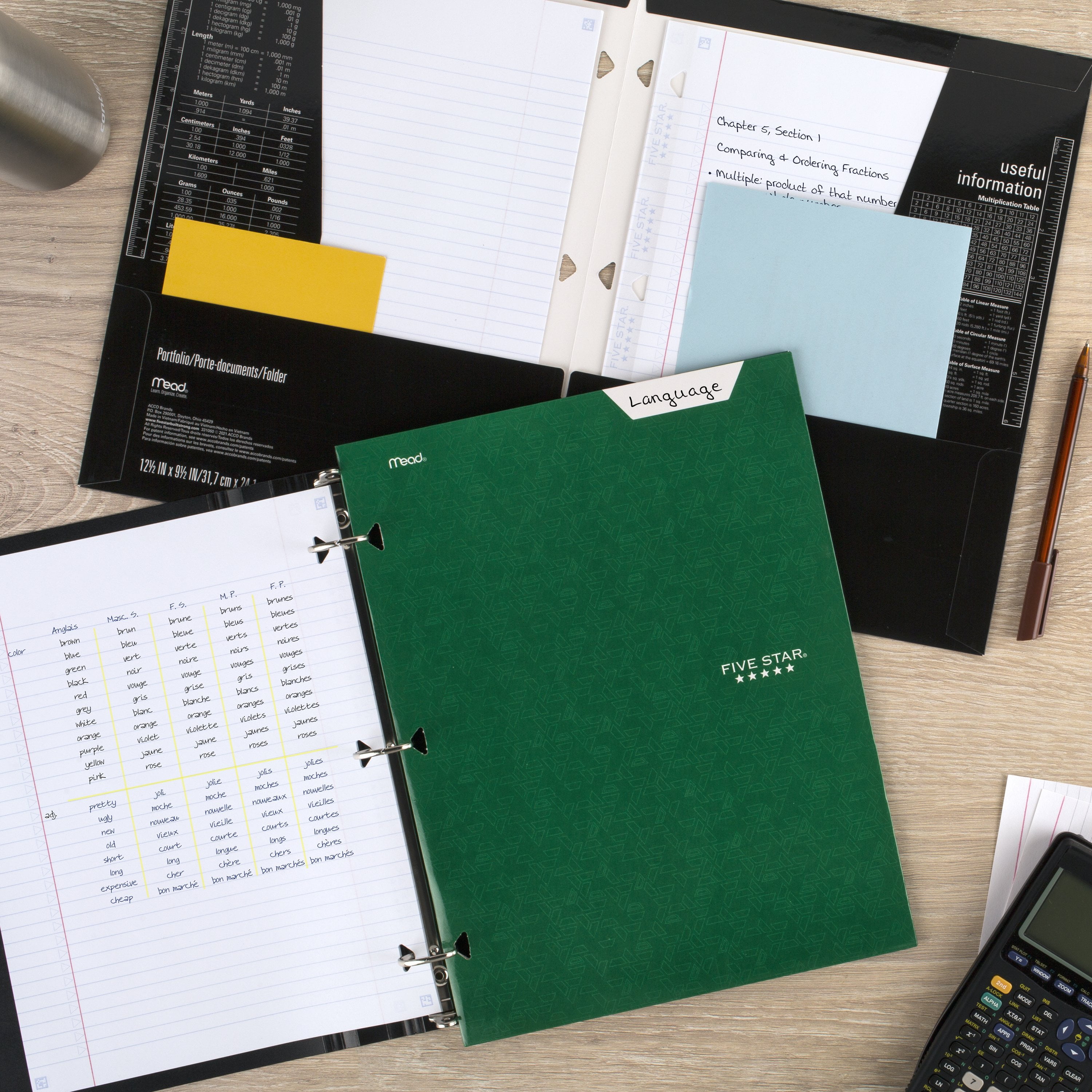 Five Star 4-Pocket Paper Folder, Forest Green (331060D-WMT22)