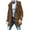 Khaki, variant on CHEEREAM Men's Fuzzy Faux Fur Suede Leather Sherpa Cardigans Jackets Hooded Thick Wool Blend Winter Plus Size Chunky Warm Coat Black XXL