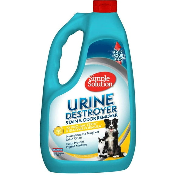 Quitamanchas Orine Destroyer Simple Solution para mascotas de 3,78 L